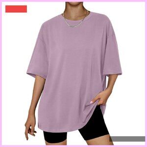 Oversized Batwing Short Sleeve T-Shirt Casual Workout Top Plus Size